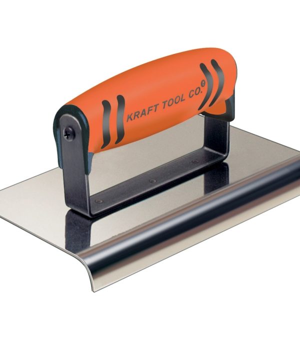 Kraft Tool CF165PF 6" x 4" 1/2"R Stainless Steel Cement Edger with ProForm® Handle Sale Official