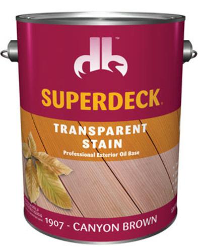 Superdeck DP-1907-4 Exterior Transparent Voc Wood Stain, 1 Gallon Clearance For Nice