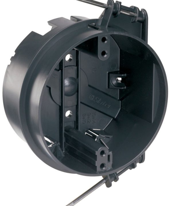 Legrand Pass & Seymour 4 inch Round Ceiling Box with Two Captive Mounting Nails and Four Auto/Clamps, Black 100% Original