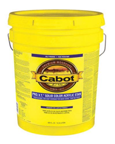 Cabot 05-0807 Solid Color Acrylic Siding Stain, Deep Base, 5 Gallon Outlet Shop Offer
