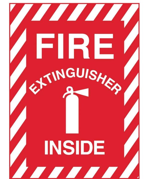 ZING FIRE EXTINGUISHER INSIDE Picto 10x14 2025 Unisex