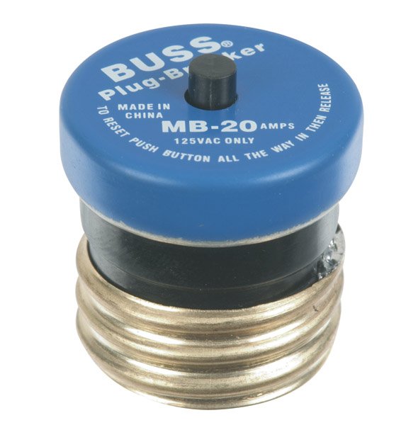 Bussmann BP/MB-20 Mini Breaker Plug, 20 AMP Discount Manchester