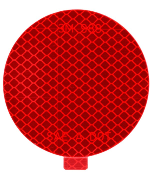 3M Diamond Grade Reflectors 989-72-3, Red, 3 in diaage Clearance Choice