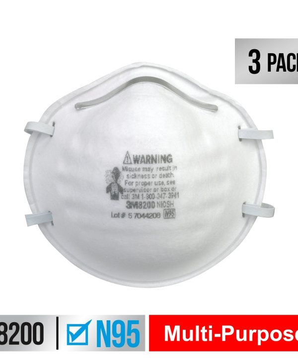 3M Sanding and Fiberglass Respirator, 8200H3-DC, 3 eaches/pack Cheap Sale Finishline