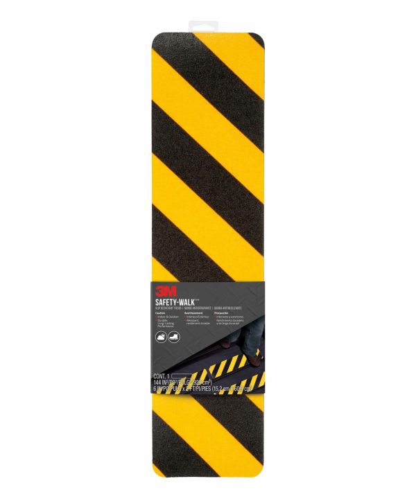 3M Safety-Walk Slip-Resistant Tread, 613BY-T6X24, Black/Yellow Stripe Latest Cheap Online