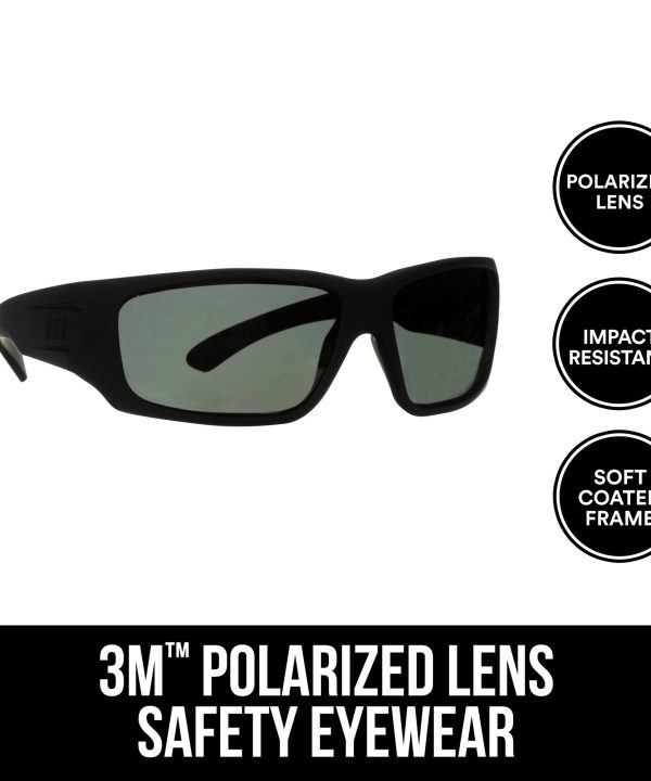 3M Safety Eyewear Polarized, 90214-HZ4-NA, Blk Frame Online Online For Sale