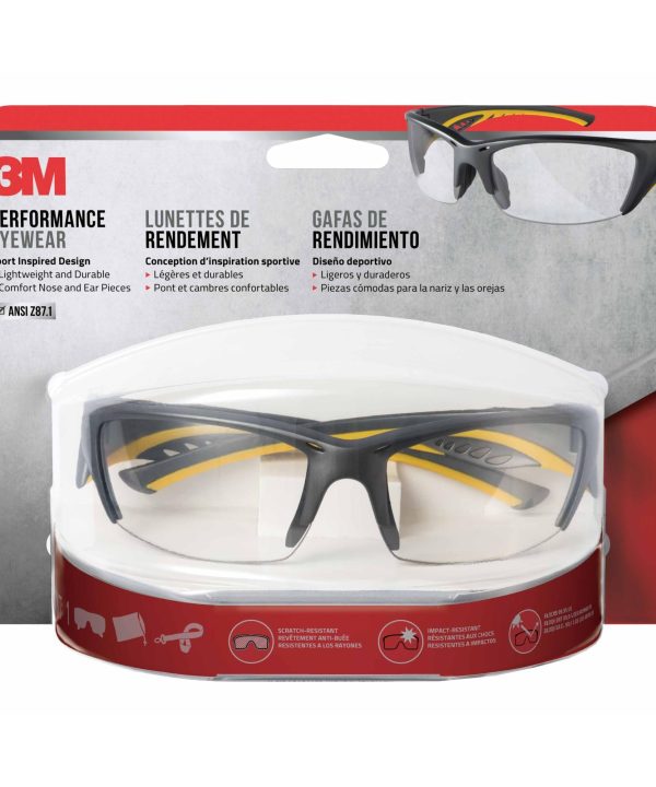 3M Safety Eyewear 90212-HZ4, Gray Frame Yellow Accent Visit New Cheap Pice