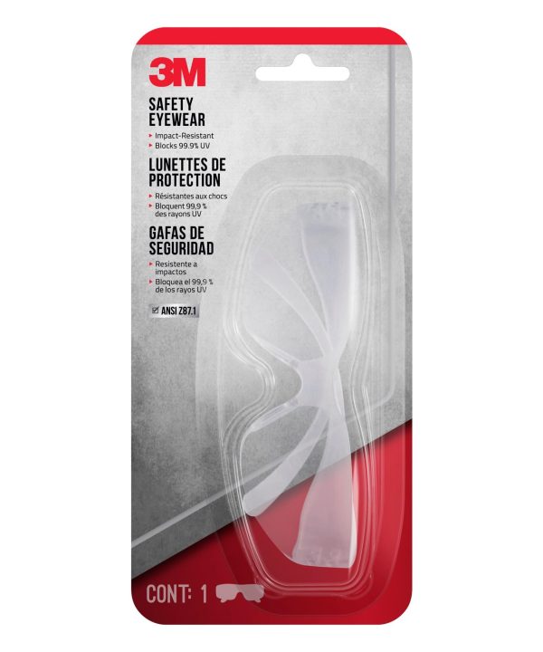 3M Safety Eyewear Anti-Scratch, 90953H1-CWMT, Clear, Clear Lens Sale Manchester