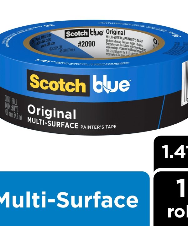 ScotchBlue Original Painter's Tape 2090-36NC, 1.41 in x 60 yd (36mm x54,8m) Discount Wide Range Of