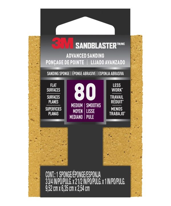 3M SandBlaster Advanced Sanding Sanding Sponge 20908-80, 80 grit Cheap From China