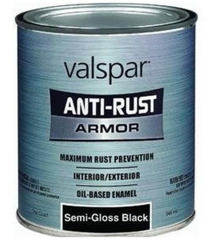 Valspar 044.0021842.005 Anti-Rust Paint Enamel, 1 Quart, Black Discount 2025 New