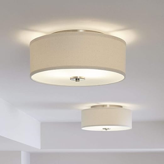 Inspire Two-Light Flush Mount, Nickel Clearance Get To Buy