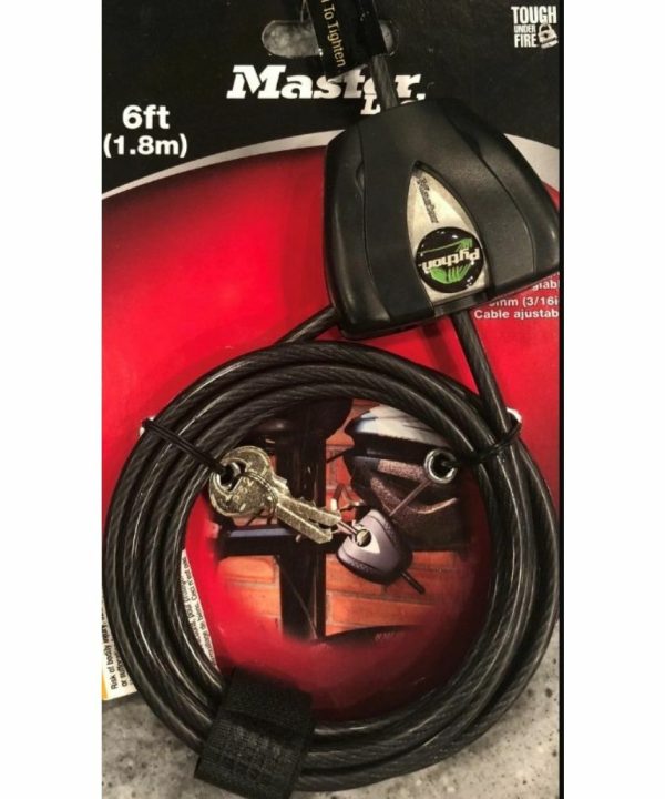 6 Foot Cable Lock For Portable Surge Guards Under 70 Dollars