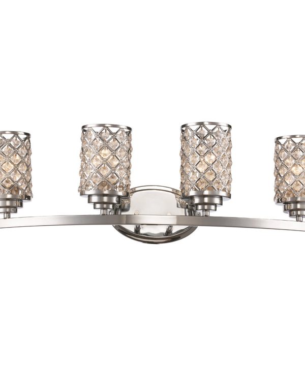 Infusion 4 Light 31 inch Polished Chrome Vanity Bar Wall Light KB2493-A4-B4-P2 Nicekicks Online