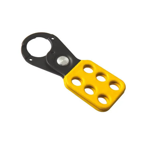 ZING Lockout Hasp Steel 1" 6-Hole No Tabs Outlet For Nice