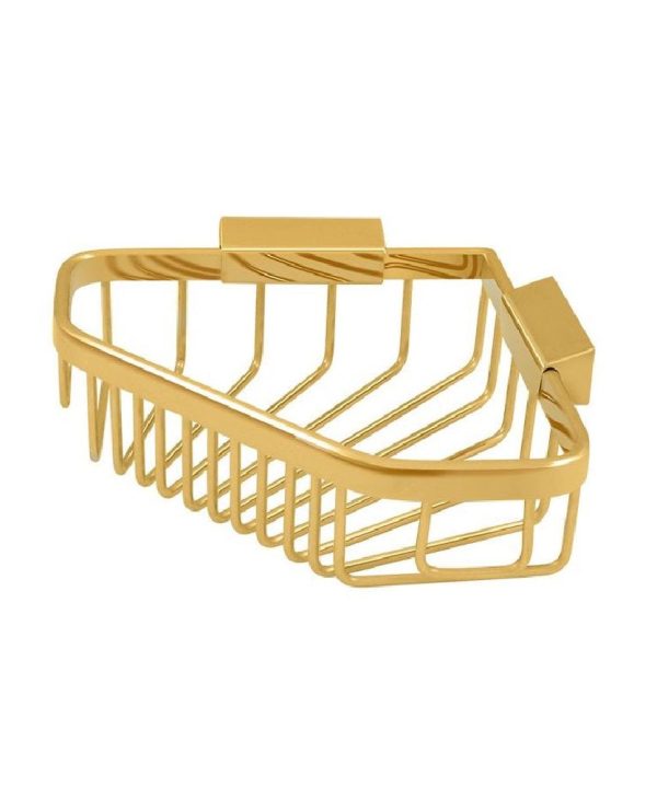 Deltana WBC6353CR003 Corner Wire Basket, 6", Lifetime Brass Outlet Cheap Authentic