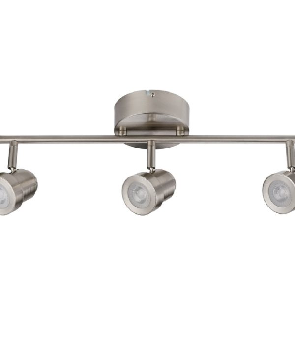 Globe Electric 59020 3-Light Track Lighting, Brushed Nickel Latest Collections Sale Online