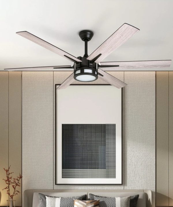 Kaliza Expresso Bronze Modern LED Ceiling Fan with Light & Remote Sale For Cheap
