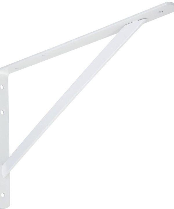 National 111 16 In. White Steel Super Strength Shelf Bracket With Mastercard Online