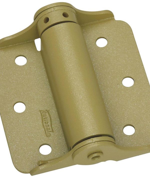 National 3 In. BakEnamel Brass Full-Surface Spring Door Hinge (2-Pack) For Cheap Cheap Online