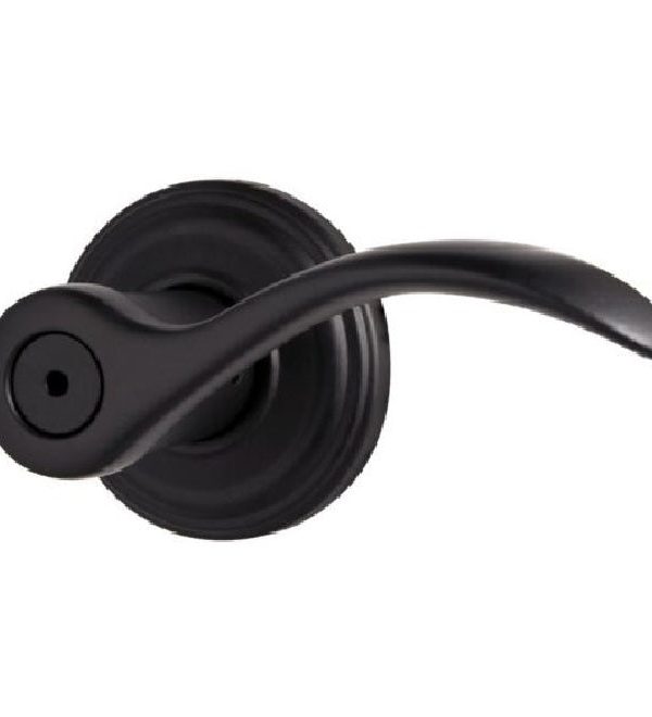 Kwikset 730PML-514R Pembroke Privacy Door Lever, Iron Black Discounts Sale Online