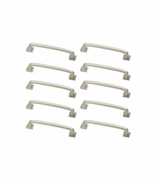 Satin Nickel Lombard Applicance 3" Center Arch Pull Multipack (Set of 10) Newest For Sale