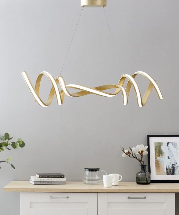 Lourde Unique / Statement Geometric LED Chandelier Cheap Pices Authentic