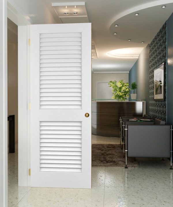 Louvered Solid Manufactured Wood Plantation Louver Slab Standard Door CA241 Free Shipping Best Pices