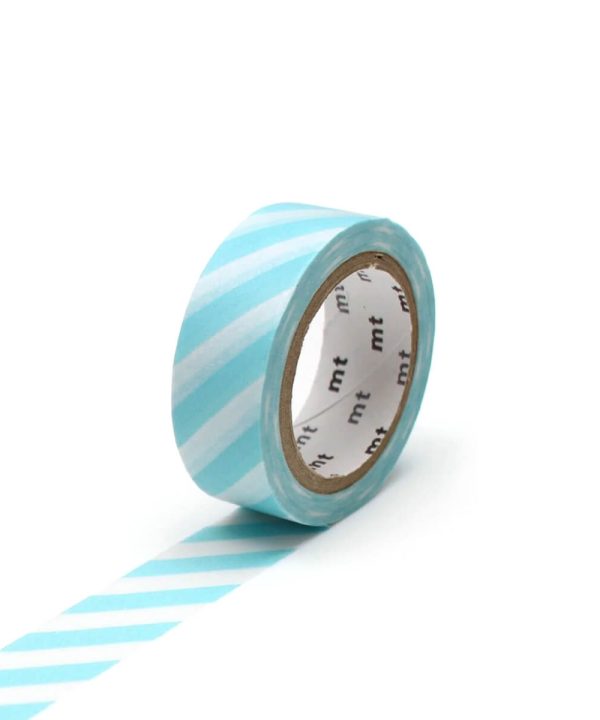Stripe Mint Blue 15mm Deco Series Washi Tape by MT Japan Looking For Sale Online