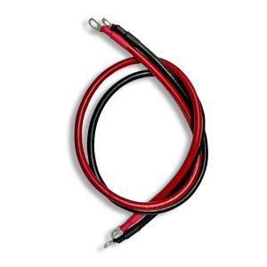 95mm2 3/0 AWG Battery Cable 80CM Red and Black Pair With 10mm Ring Lugs Double Sided Cheap Eastbay