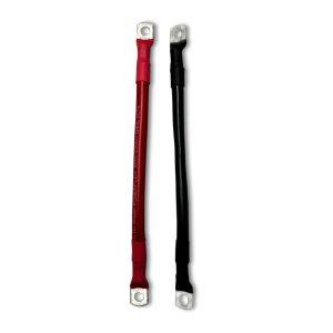 95mm2 3/0 AWG Battery Cable 40CM Red and Black Pair With 10mm Ring Lugs Double Sided Sale Tumblr