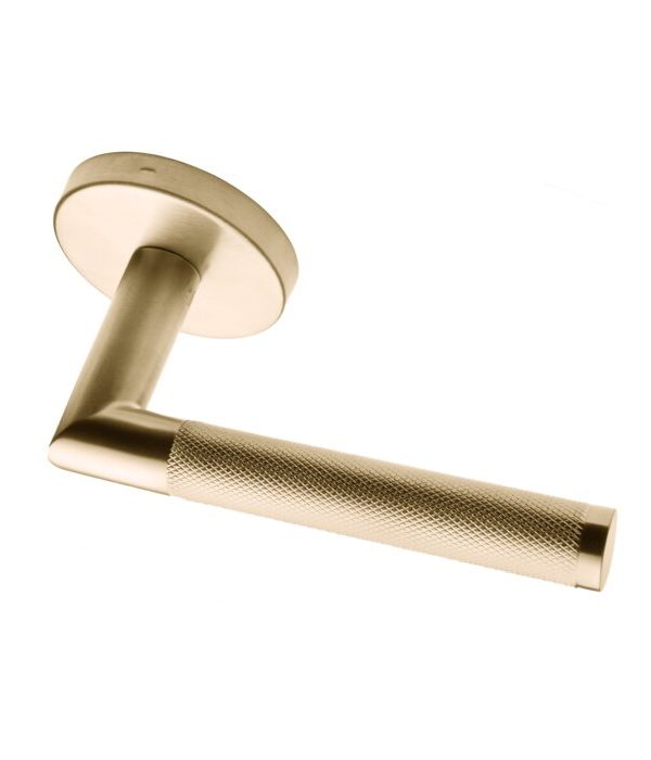 Satin Brass Privacy Door Lever (Set of 2) Very Cheap Sale Online