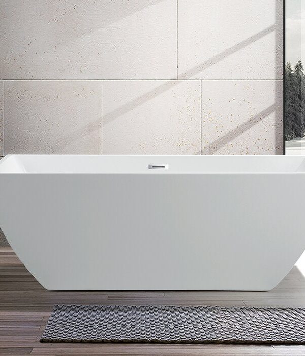 Theo 59" x 30" Freestanding Soaking Bathtub **AS IS** (#K5276) Outlet Clearance Store