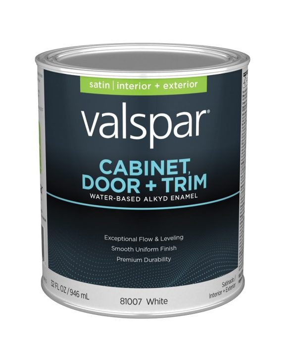 Valspar 028.0081007.005 Cabinet Door & Trim Satin, 1 Quart Outlet Order