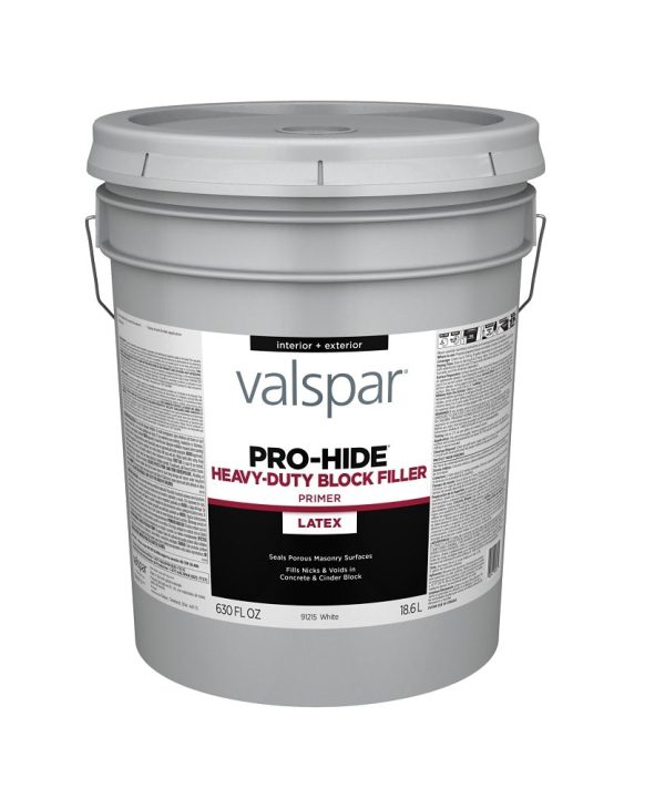Valspar 028.0091215.008 Pro-Hide Blockfiller Primer, White, 5 Gallon Free Shipping The Cheapest