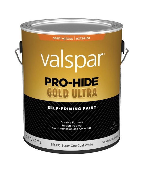 Valspar 028.0067000.007 Pro-Hide Gold Ultra Exterior Self-Priming Paint, 1 Gallon Many Kinds Of Online