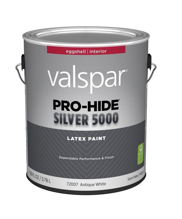 Valspar 028.0072007.007 Pro-Hide Silver 5000 Interior Latex Paint, 1 Gallon Free Shipping Big Discount