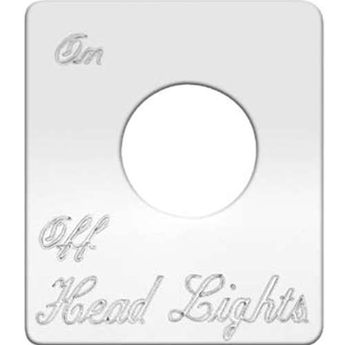 Stainless Steel Head Lights On/Off Switch Plate Shop Offer Cheap Online