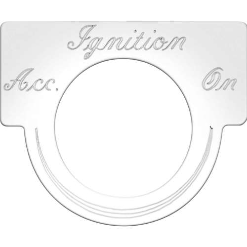 Stainless Steel Ignition Accel/On Switch Plate Cheap Sale The Cheapest