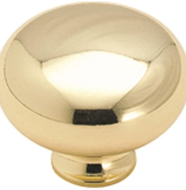 Amerock 69268 Allison Round Plain Cabinet Knob, Bright Polished Brass Free Shipping Best Seller