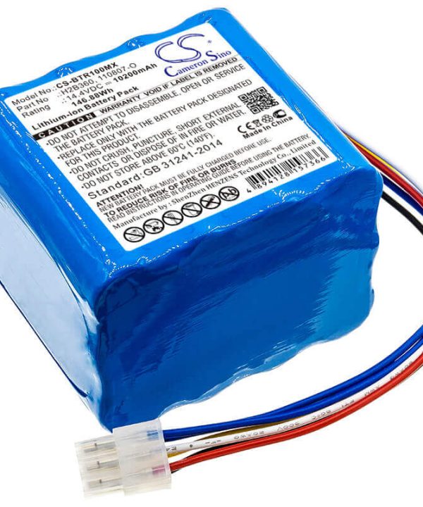 14.4V, Li-ion, 10200mAh, Medical battery fits Imt Medical, Bellavista, 030.811.020, 1000, Respirator, 146.88Wh Visit New