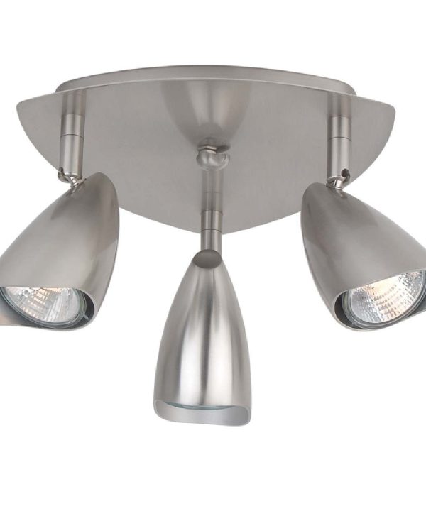 Globe Electric 58929 3-Light Track Lighting Kit, Brushed Nickel Free Shipping Browse