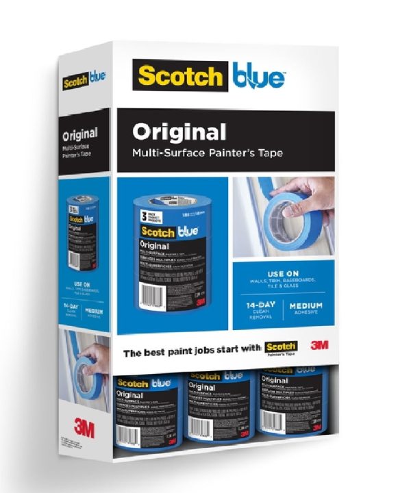 3M ACE-2090-3PK-D ScotchBlue Medium Strength Painter's Tape Discount Shop