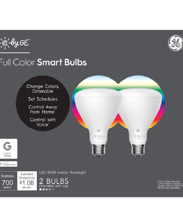 C by GE 93106175 BR30 E26 LED Smart Bulb, White Low Pice Fee Shipping Cheap Online