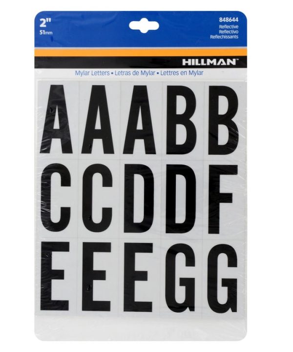 Hillman 848644 Reflective Self-Adhesive Letter Set, Black, 63 pc Footlocker Cheap Online