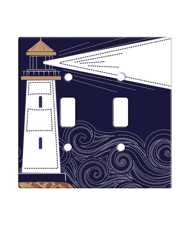 Light the Night Double Ceramic Switch Plate 100% Original Online