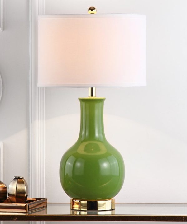 Louvre Table Lamp, Green (#K2637) 2025 Cheap Pice