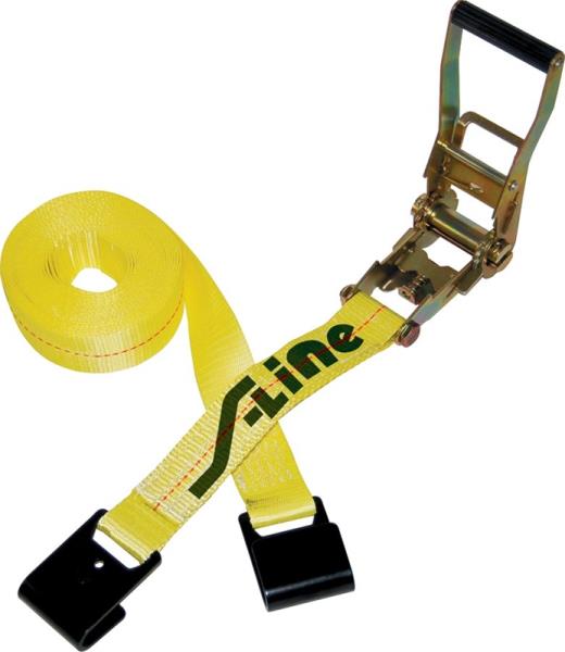 S-Line 557 Heavy Duty Ratchet Strap, Polyester, 27' L X 2" Wiki Sale Online