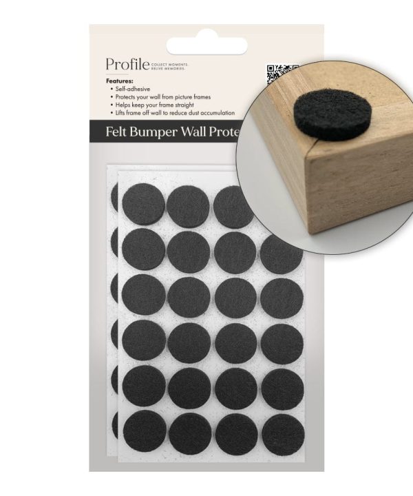 Black Felt Bumper Wall Protectors (48pk) Clearance 100% Original