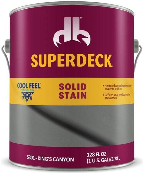 Superdeck DPI053014-16 Cool Feel Solid Color Deck Stain, Gallon Outlet With Credit Card